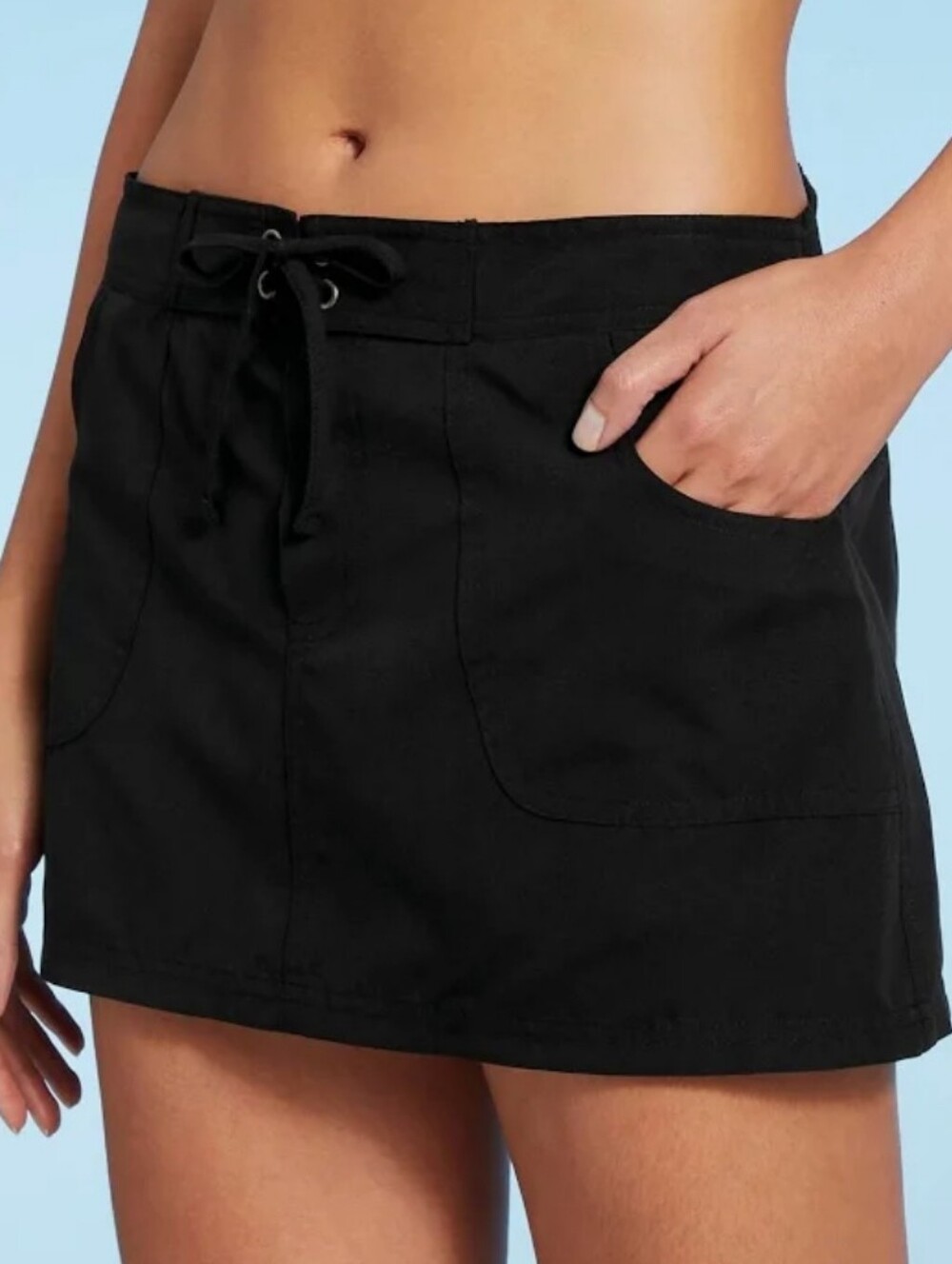 Nwt Kona Sol Black Swimskirt With Pockets - Picture 2 of 7